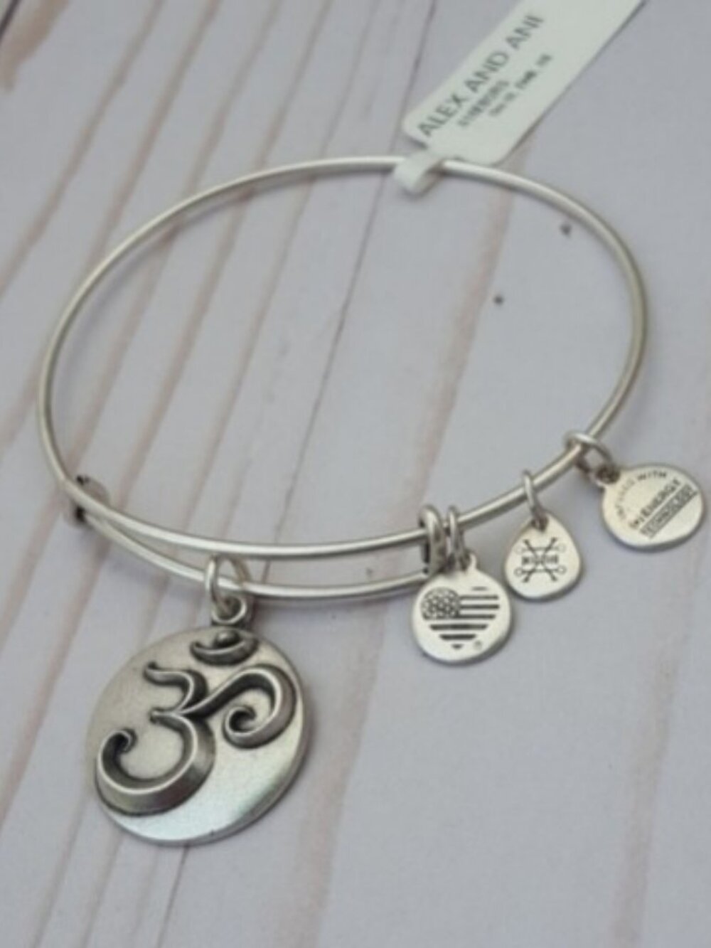 Om Alex & Ani Charm Bangle #843
